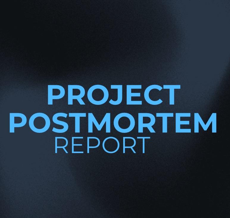Project Post-Mortem Report Template by Template.net